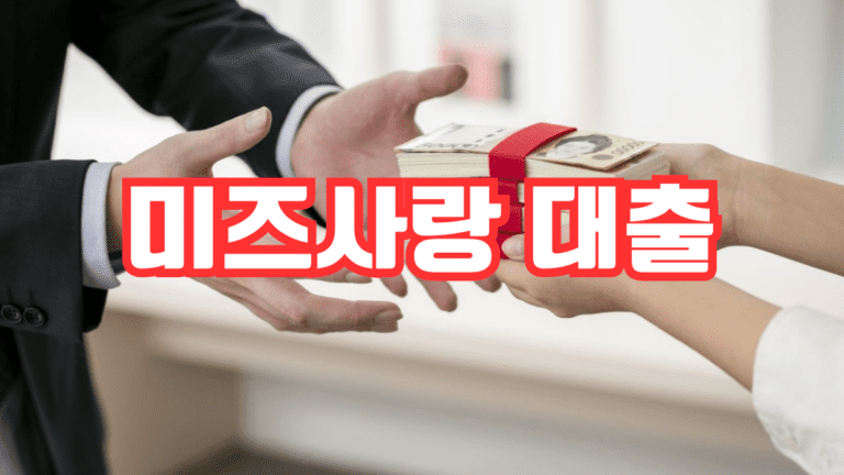 미즈사랑 대출