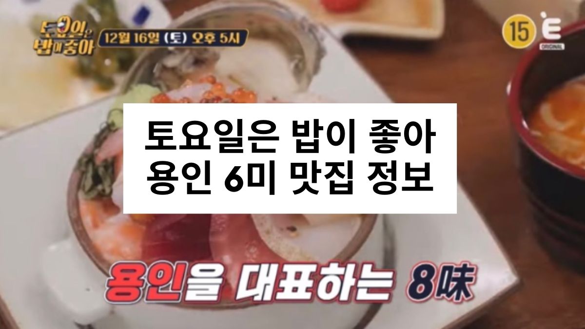 토요일은 밥이 좋아 용인 카이센동