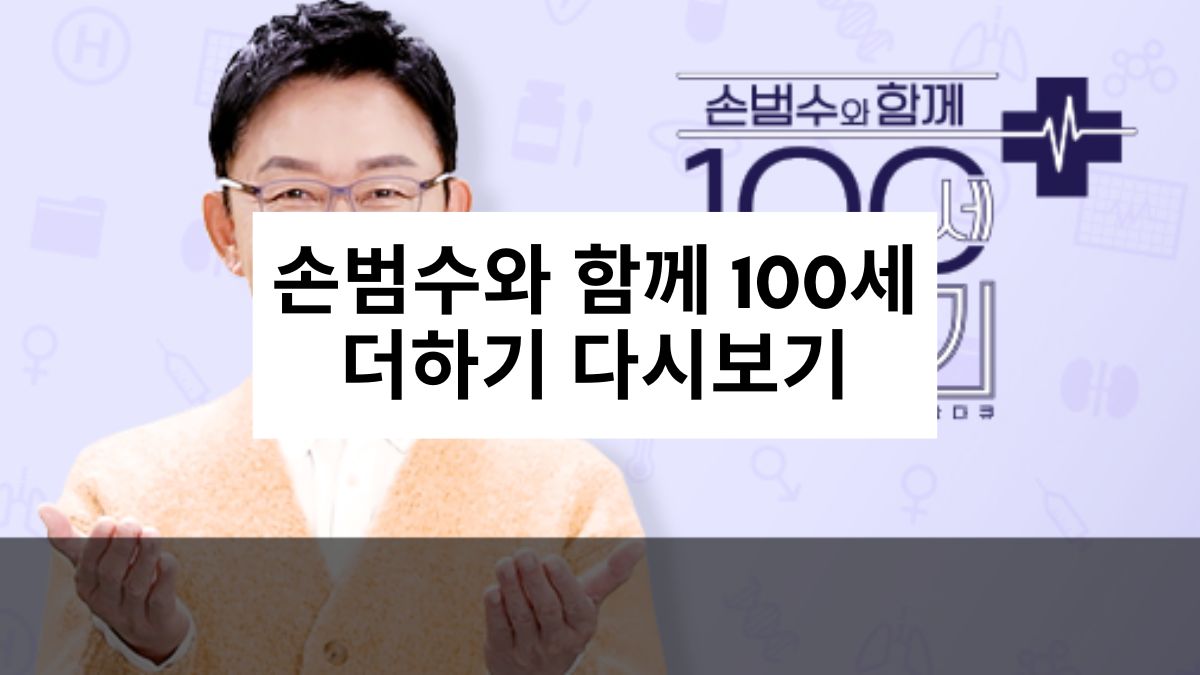 손범수와 함께하는 100세 더하기 다시보기