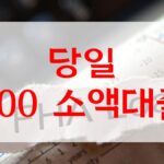 당일 500 소액대출