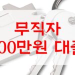 무직자 100만원 대출