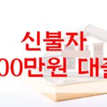 신불자 100만원 대출