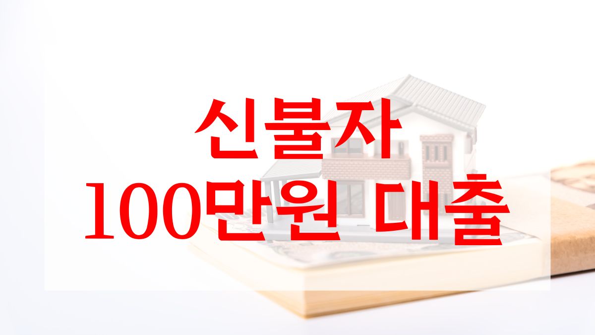 신불자 100만원 대출