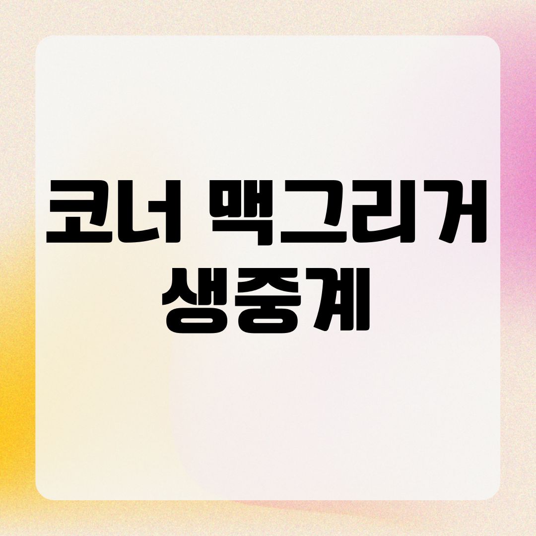 코너 맥그리거 생중계